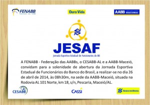Convite JESAF 2014